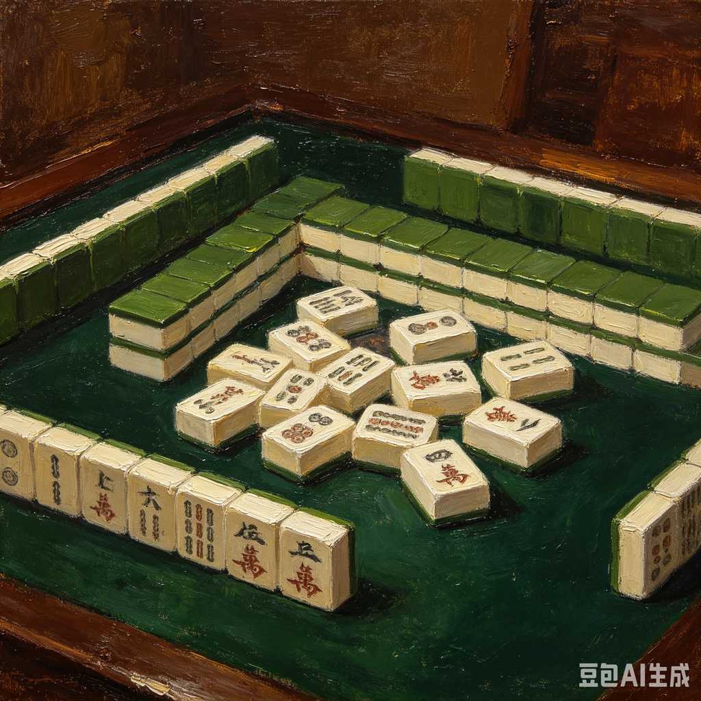 blue crystal mahjong set